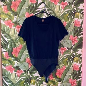Smash + Tess t-shirt bodysuit in black.